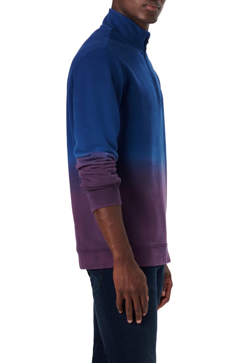 Bugatchi Comfort Ombré Quarter Zip Pullover, Alternate, color, 