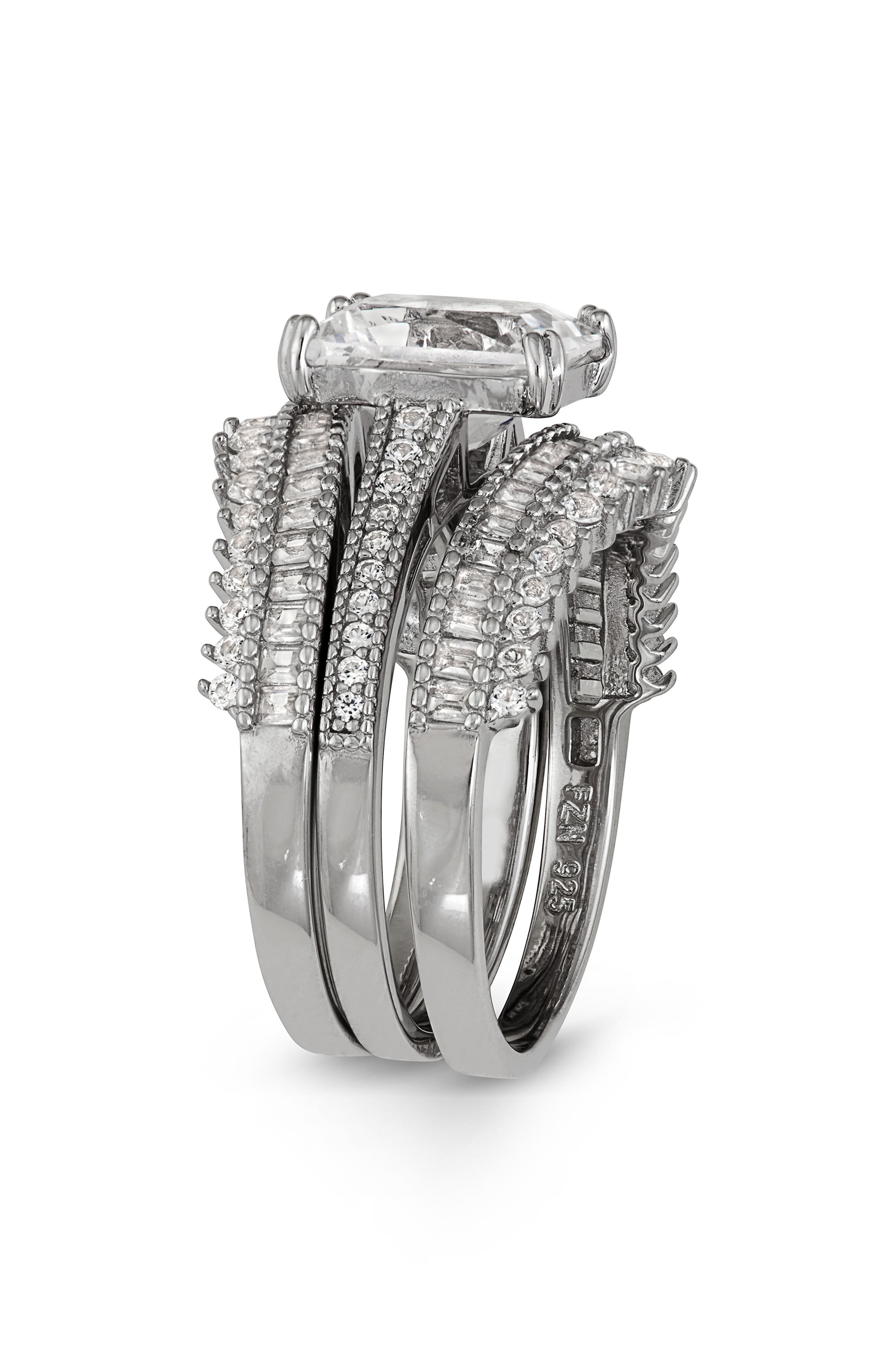Set of 3 Sterling Silver Stackable Rings (Women) | Nordstromrack