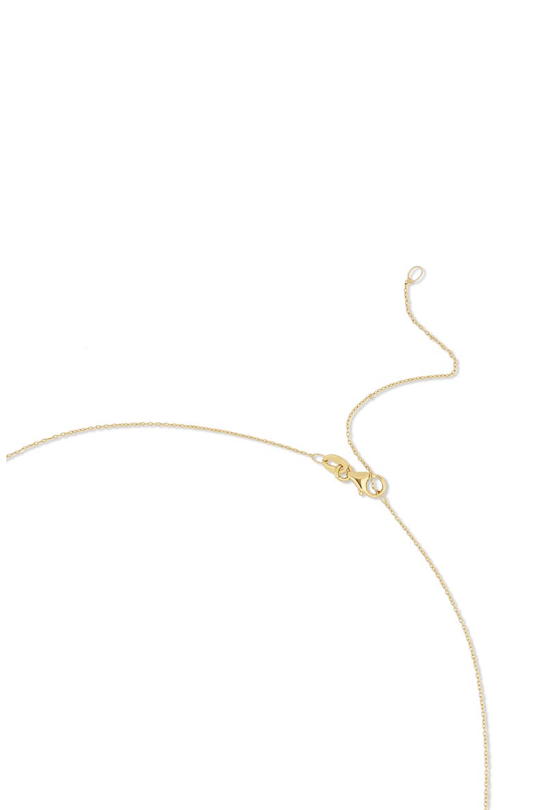 14K Yellow Gold Semiprecious Stone Cube Pendant Necklace, Alternate, color, 14K GOLD/ YELLOW