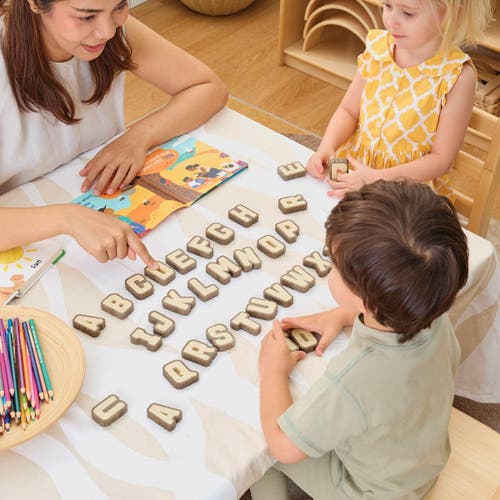 Kaplan Early Learning Company Bark Block Letters In Multi