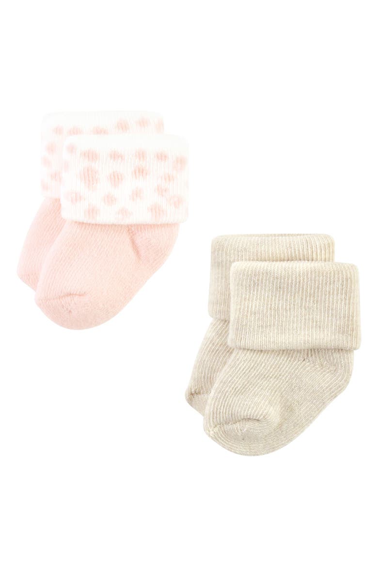 12Pk Cotton Terry Socks, Alternate, color, Pink Cheetah