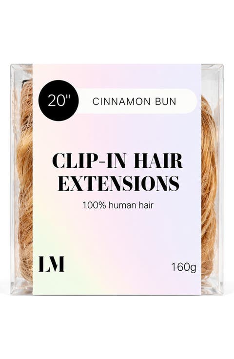 20-Inch Human Hair Clip-In Extensions