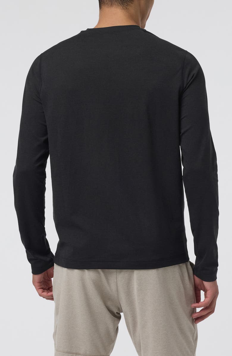 Vuori Ponto Performance Long Sleeve T-Shirt, Alternate, color, Black Heather