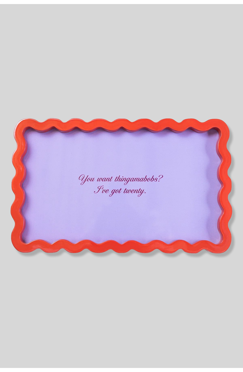 Furbish Thingamabobs Lacquer Tray, Main, color, Purple, Red-Orange