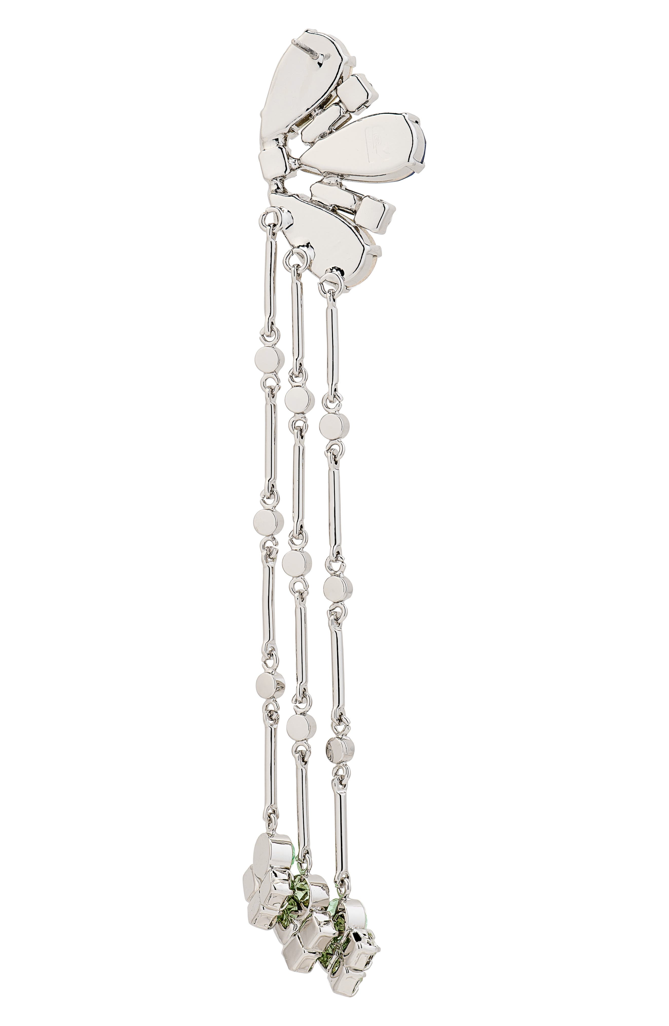 selected SILVER / BLUE STRASS