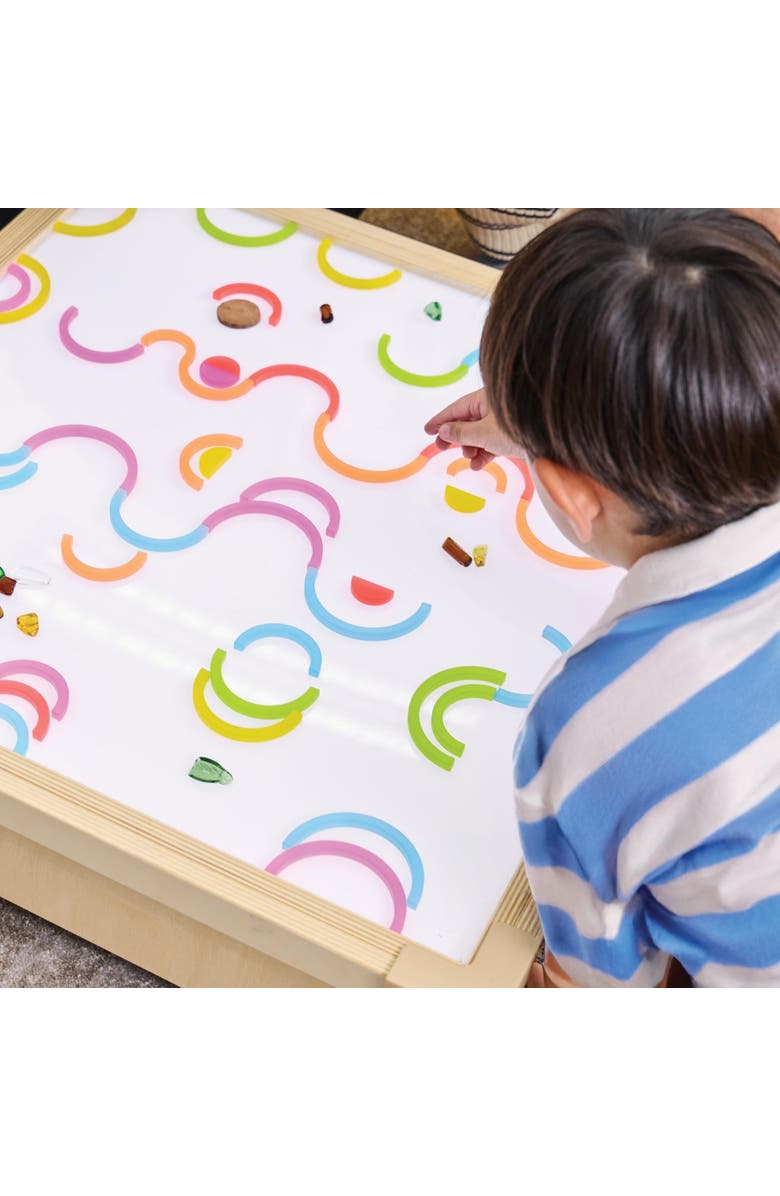 Kaplan Early Learning Company Translucent Arch Tiles - 90 Pieces, Alternate, color, Multicolored