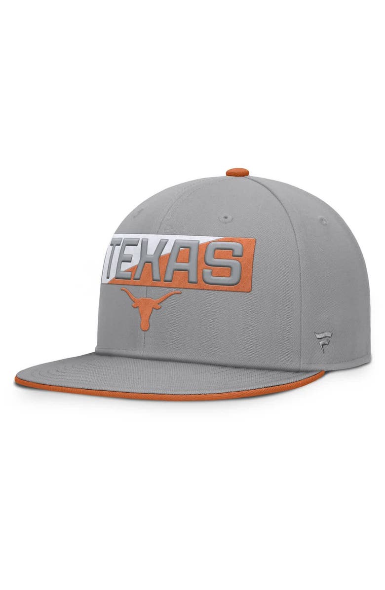 FANATICS Men's Fanatics Gray Texas Longhorns Duo Snapback Hat, Main, color, 