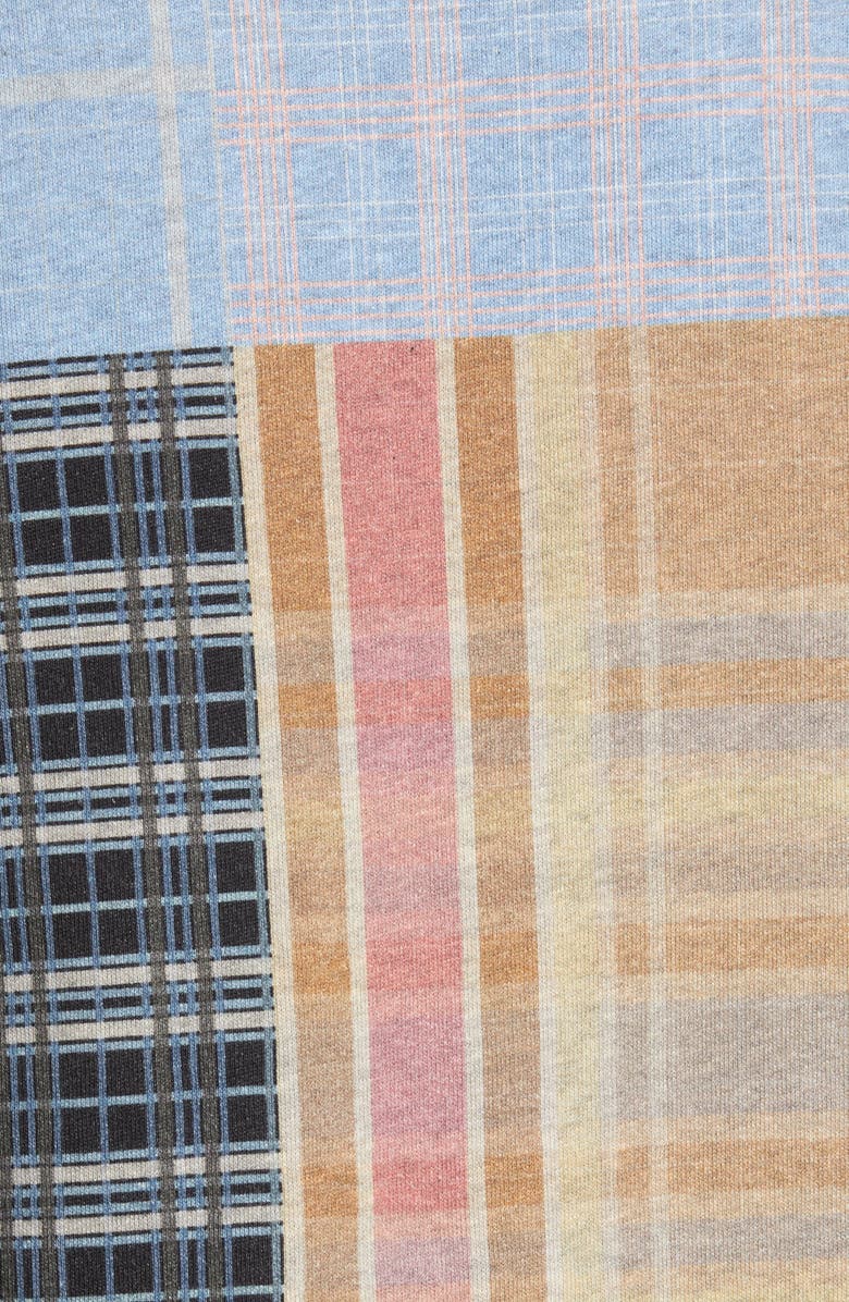 Ganni Isoli Patchwork Balloon Sleeve Sweatshirt, Alternate, color, 