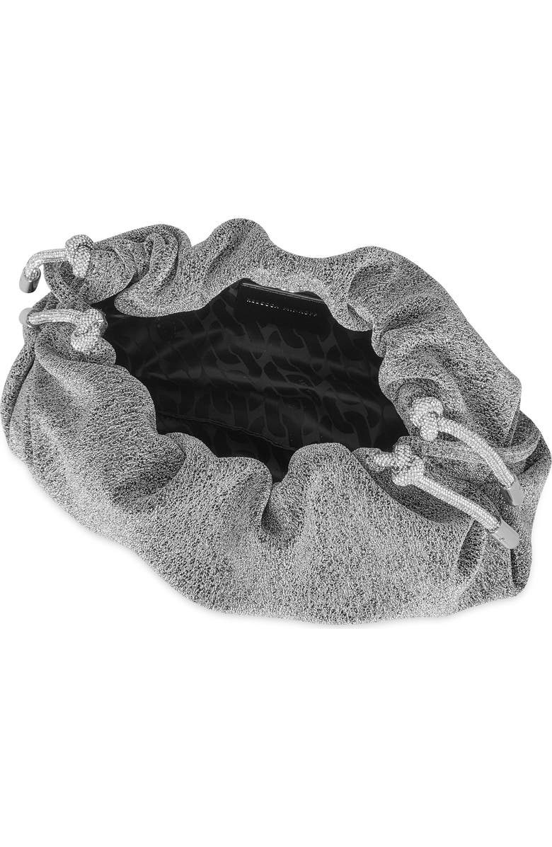 Rebecca Minkoff Tie Me Up Pouch, Alternate, color, Silver