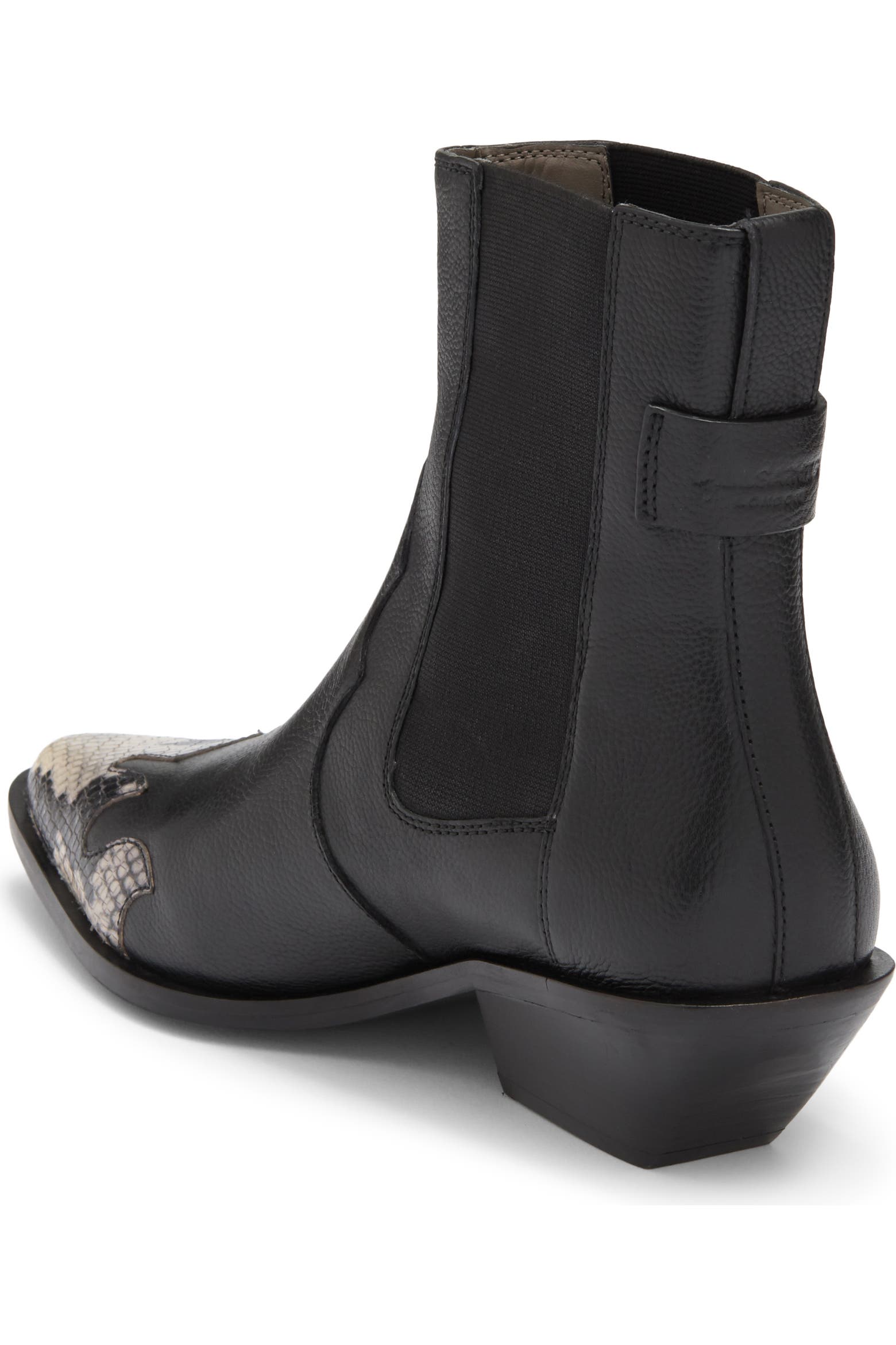 Snake Curtains AllSaints Fleur Snake Embossed Pointed Toe Bootie (Women) | Nordstromrack