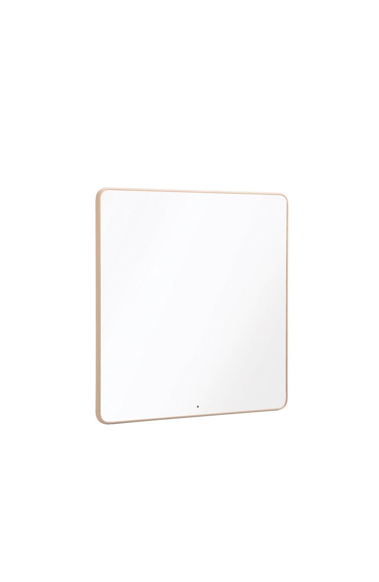 Kaplan Early Learning Company Square Mounted Wall Mirror, Main, color, Brown