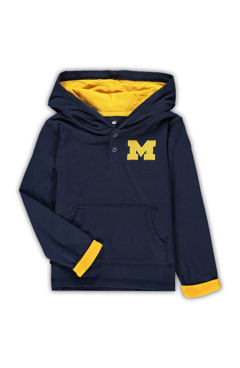 COLOSSEUM Toddler Colosseum Navy/Heathered Gray Michigan Wolverines Poppies Hoodie and Sweatpants Set, Alternate, color, Navy