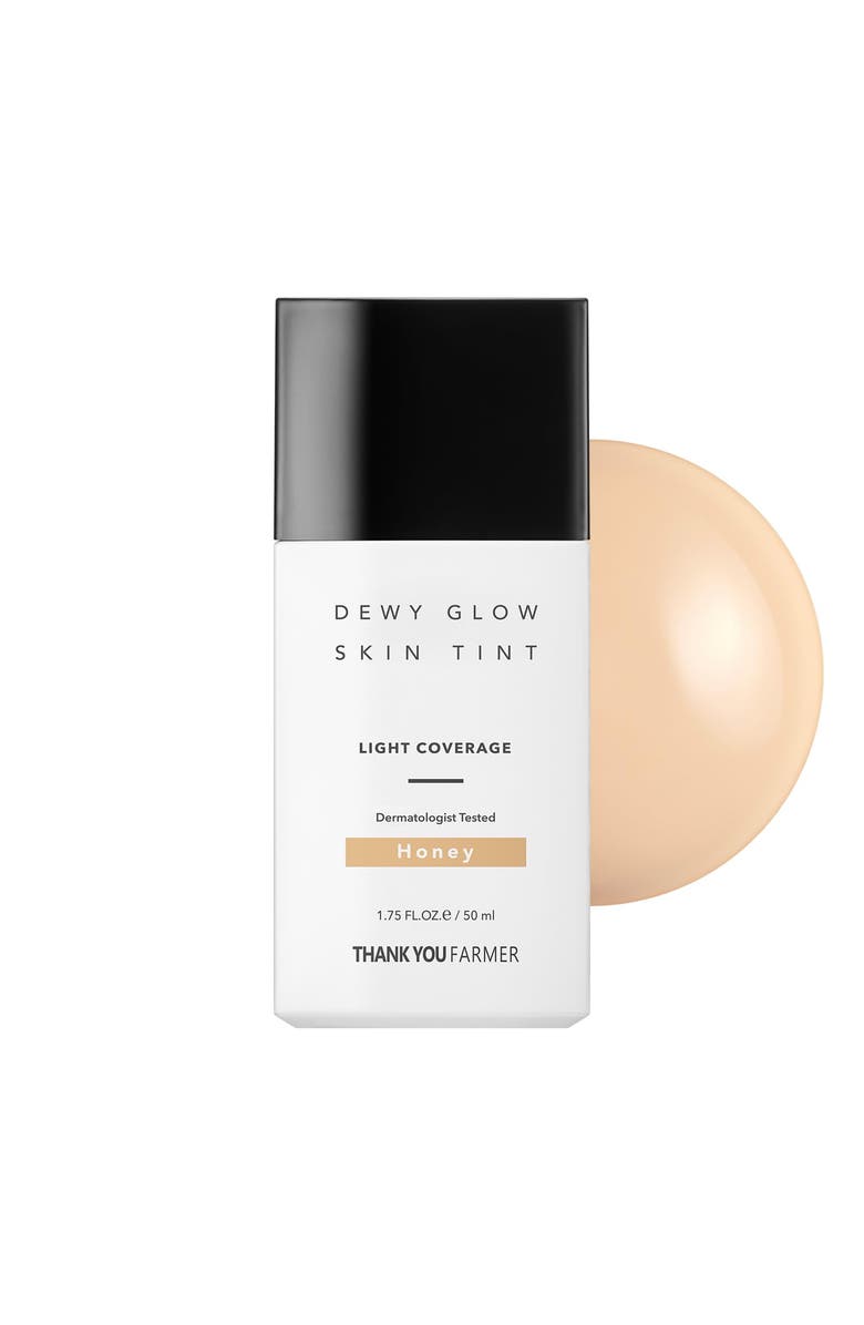 THANK YOU FARMER Dewy Glow Skin Tint Honey, Alternate, color, White