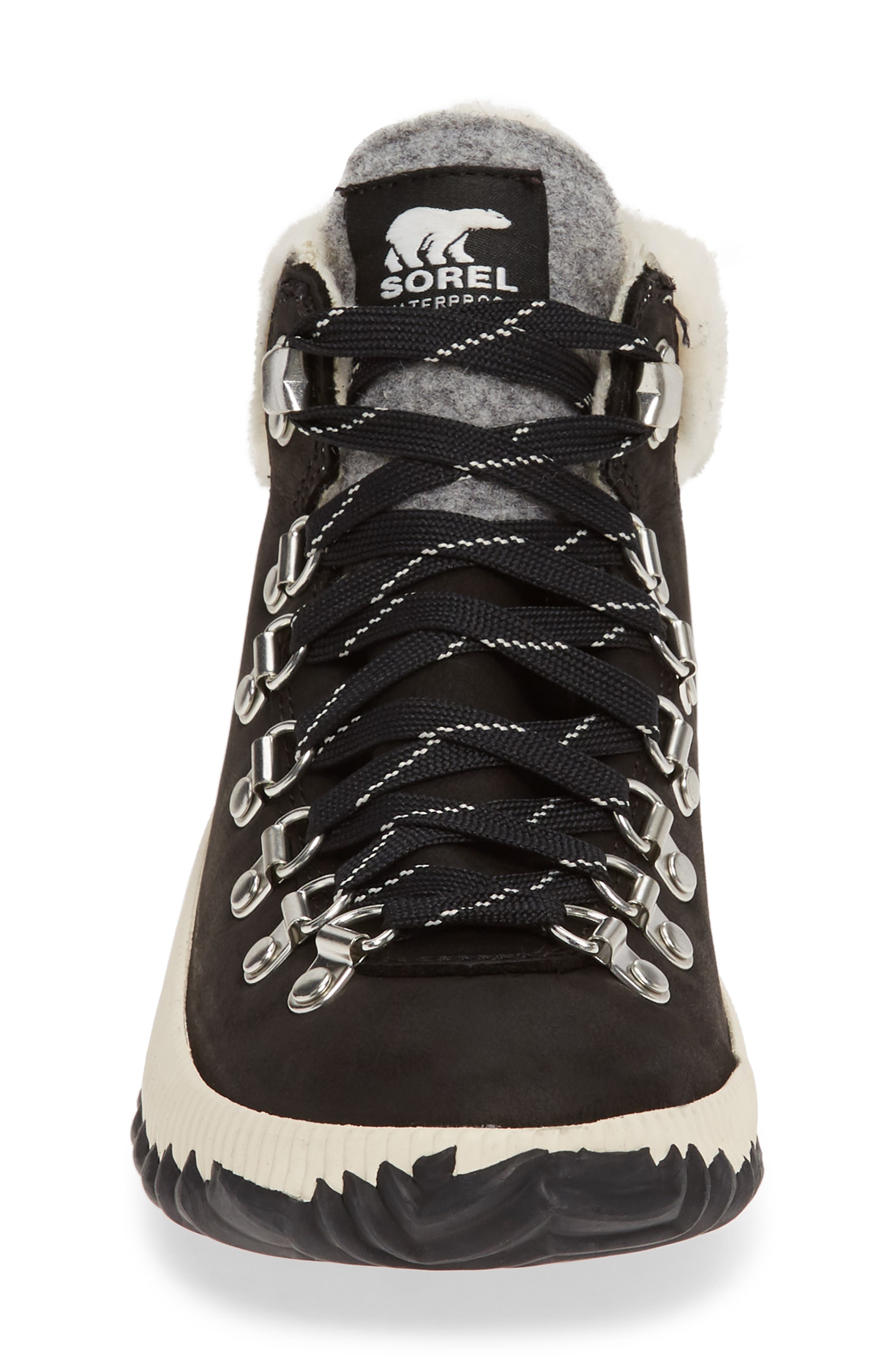 SOREL Out 'N About<sup>™</sup> Conquest Waterproof Bootie with Faux Fur Trim, Alternate, color, 