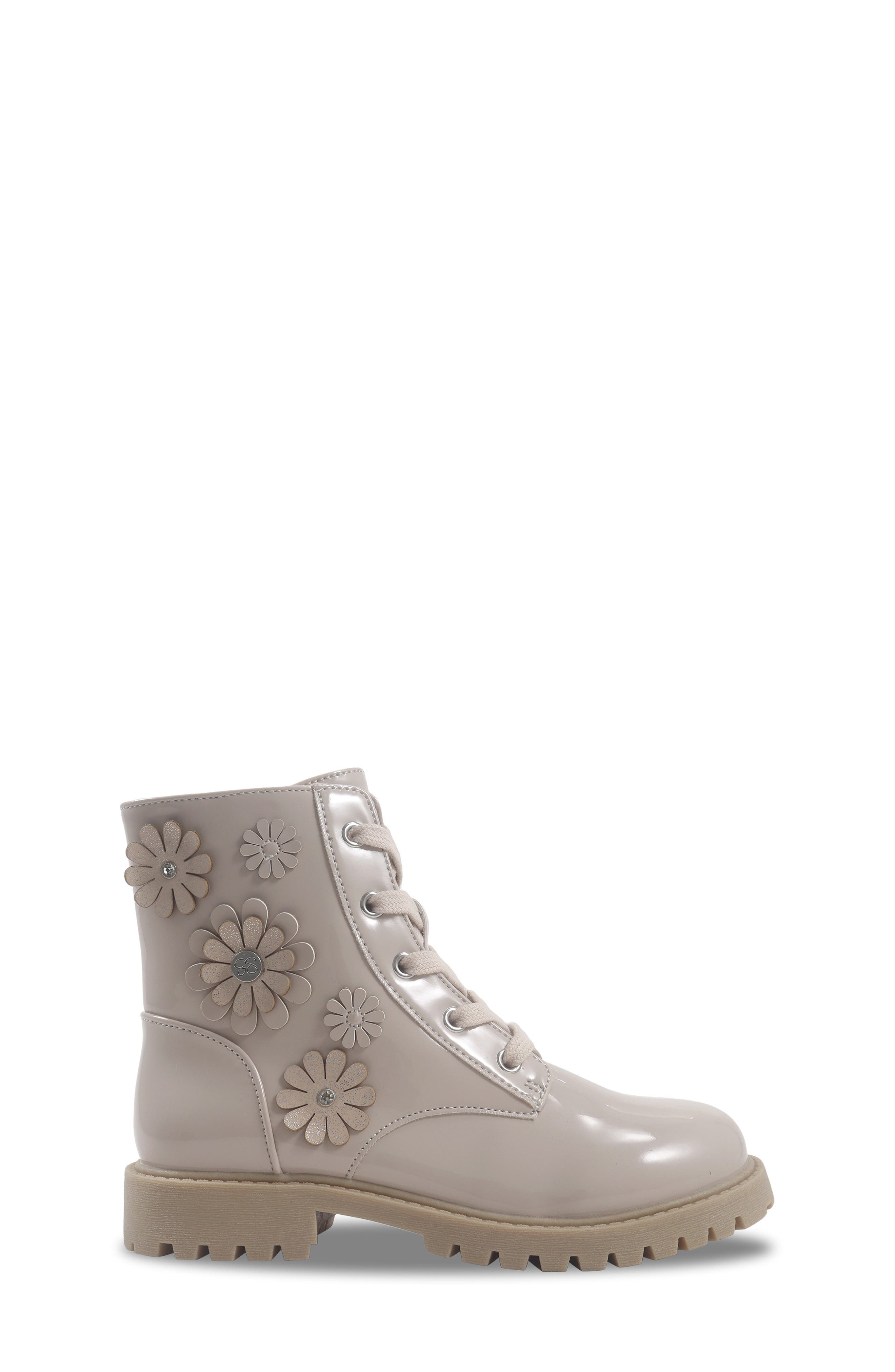 Kids' Daria Shay Flower Boot, Alternate, color, CREAM
