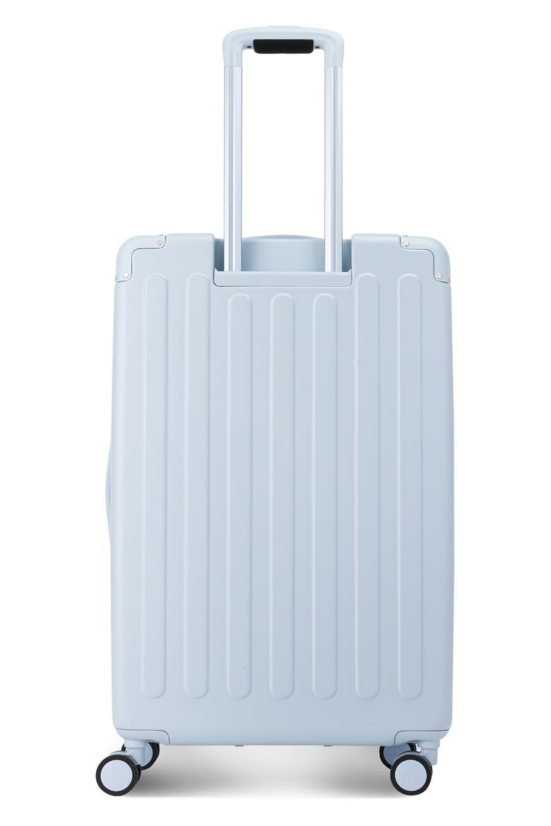 Nostos Matte Large Spinner Suitcase, Alternate, color, AITHER BLUE