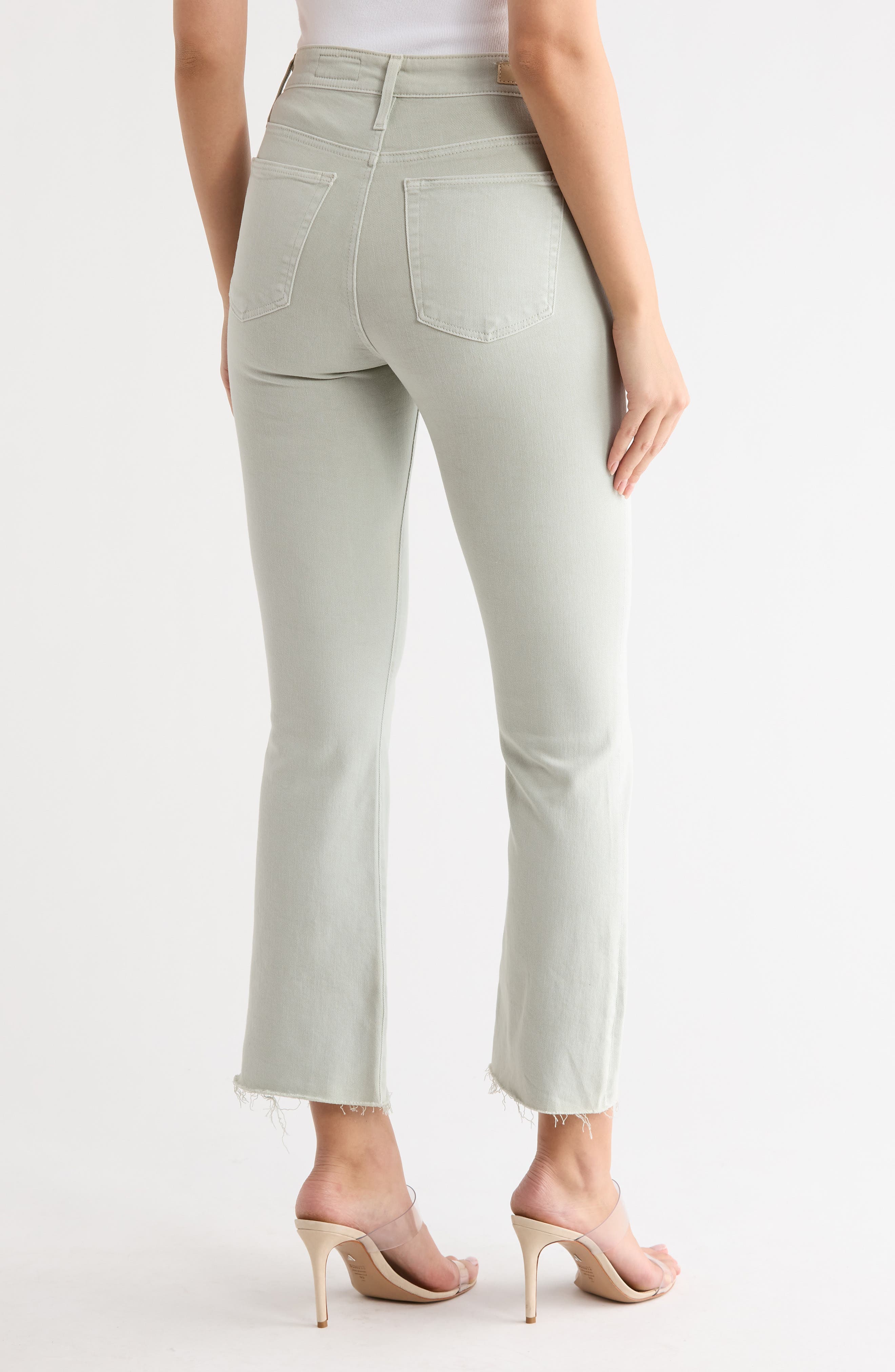 Farrah High Waist Raw Hem Crop Bootcut Jeans - image 4