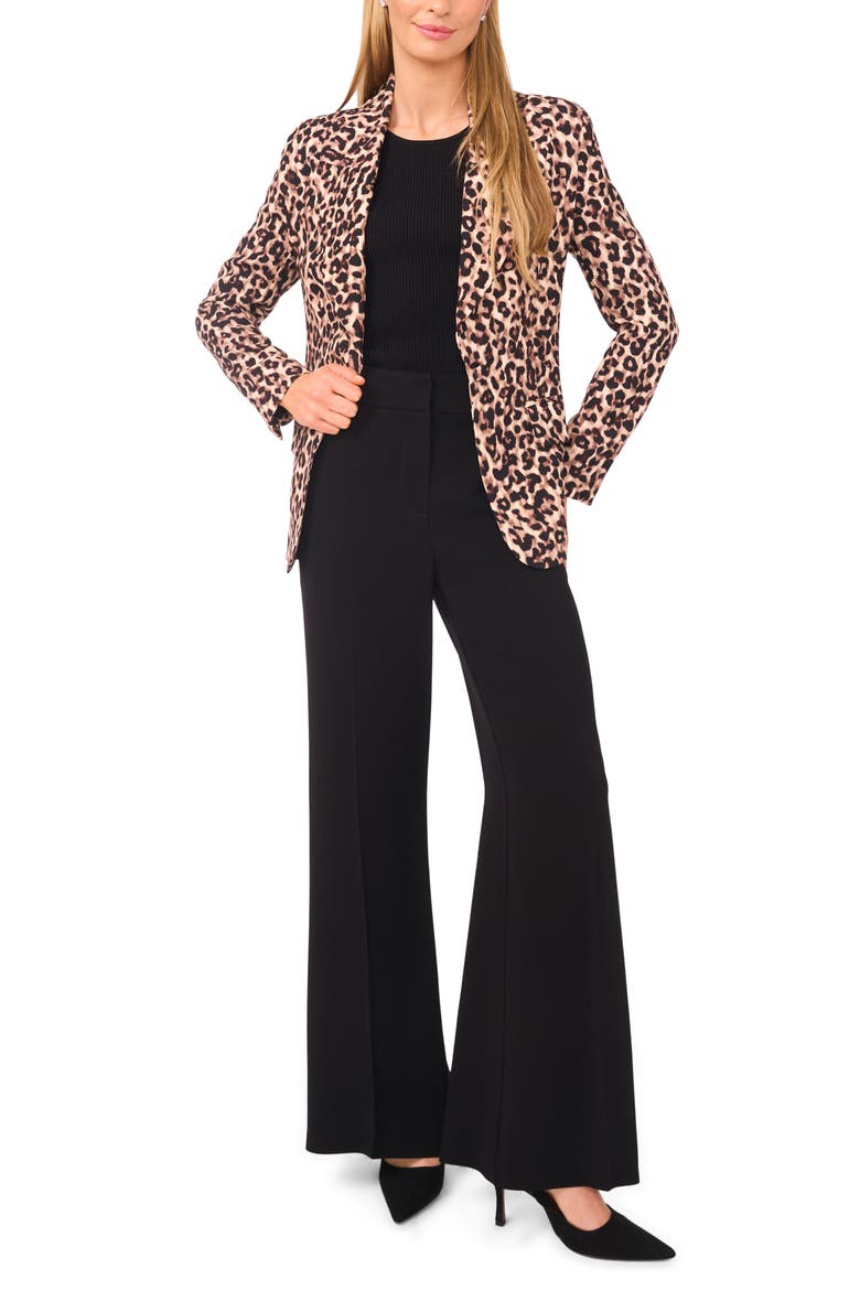 Leopard Print Blazer, Alternate, color, POTTING SOIL