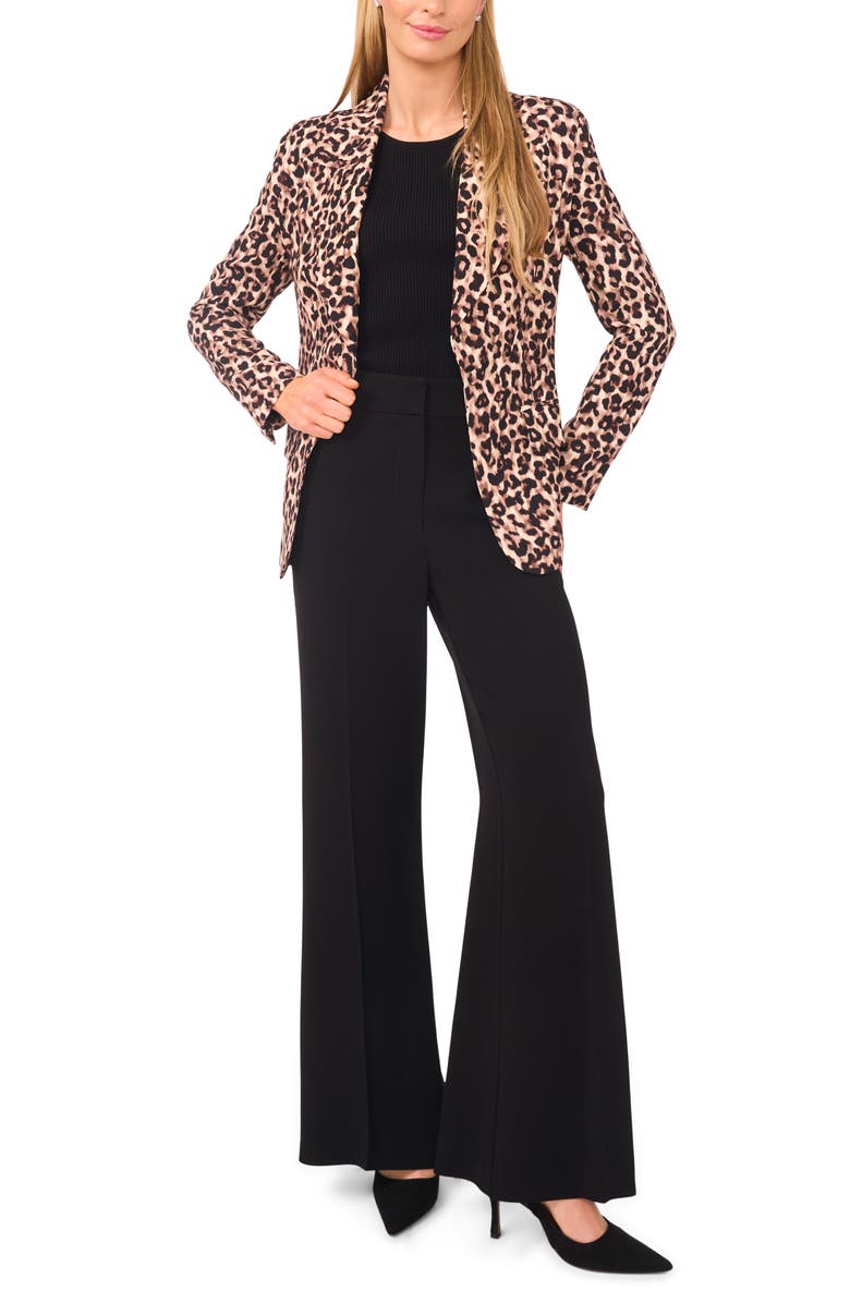Ted Baker Leopard Print Blazer, Alternate, color, Potting Soil