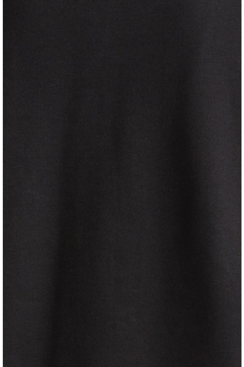 Quilted Down & Cotton Knit Zip Cardigan, Alternate, color, BLACK