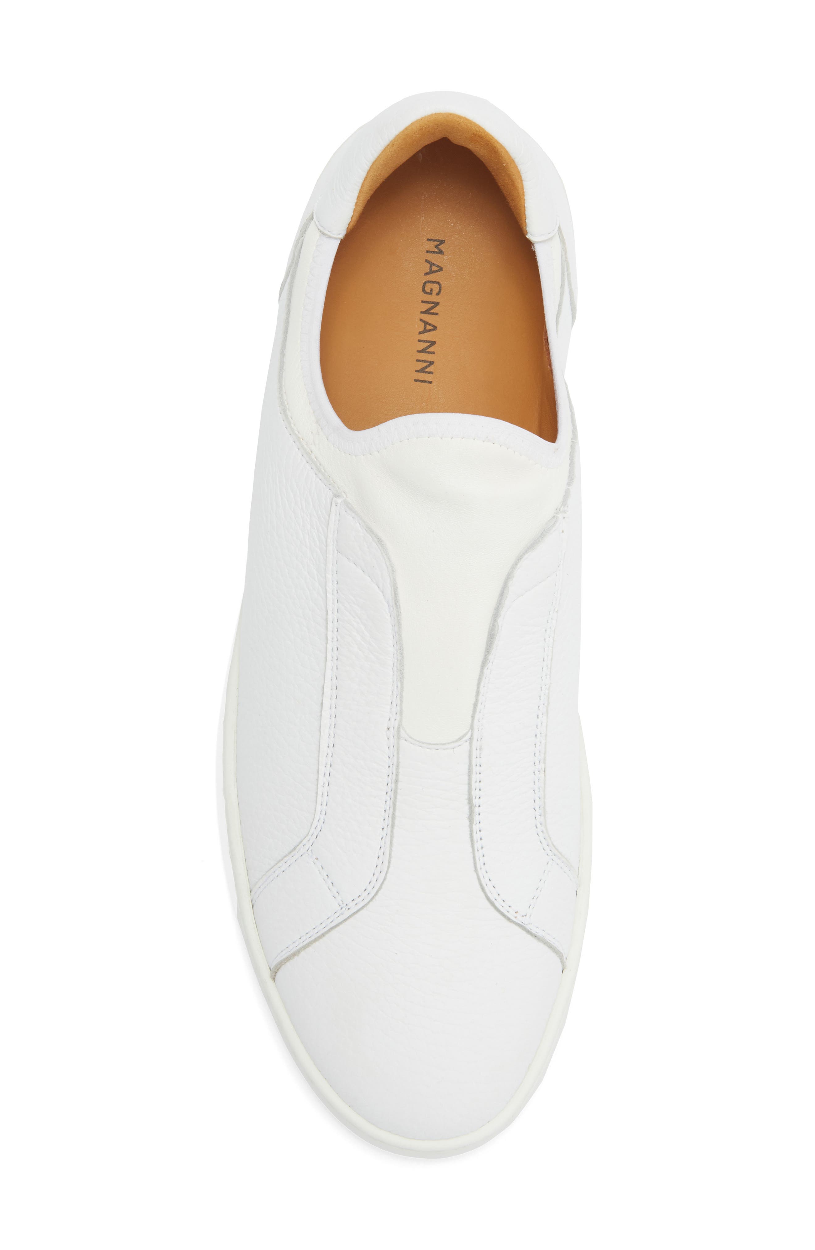 Magnanni Leve Slip-On Sneaker, Alternate, color, White