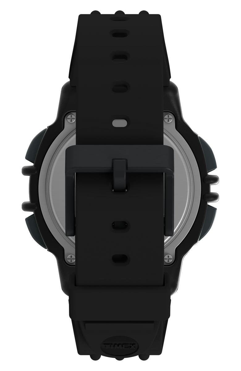 Timex<sup>®</sup> Ironman Triathlon Flix Digital 100-Lap Silicone Strap Watch, 42mm, Alternate, color, 