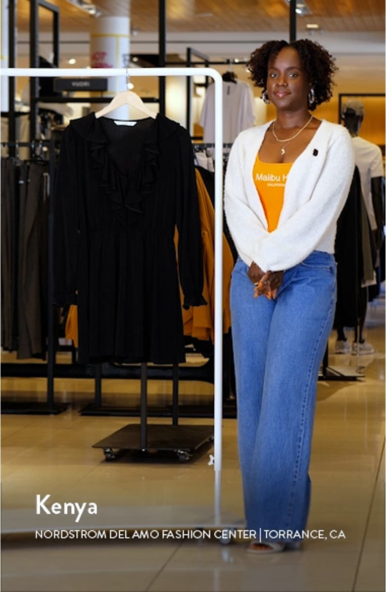 Ruffle Long Sleeve Dress, sales video thumbnail