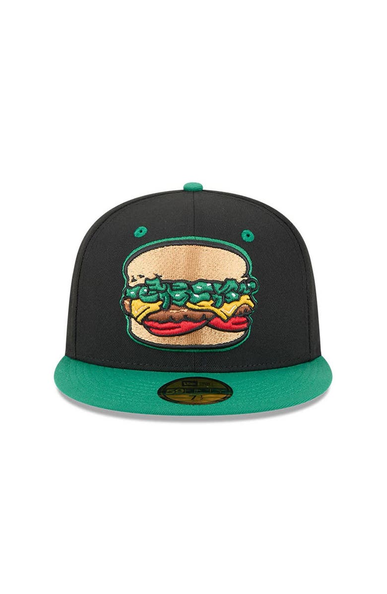 New Era Men's New Era Black Albuquerque Isotopes Theme Nights 59FIFTY Fitted Hat, Alternate, color, Black