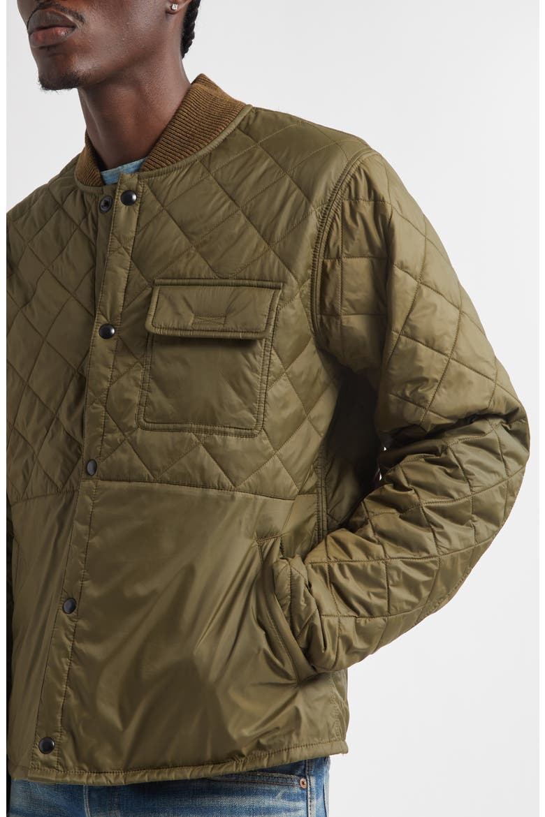 Quilted Reversible Jacket, Alternate, color, VINTAGE OLIVE/ SAGE
