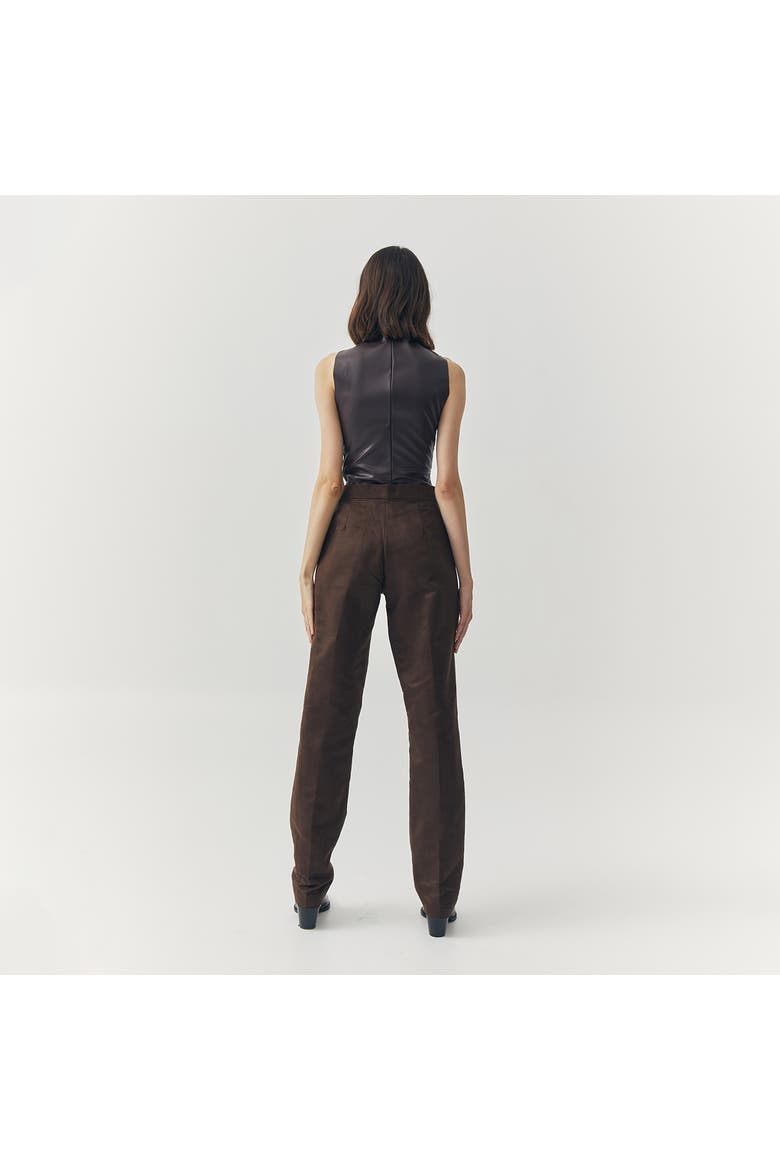 Jett Suede Pants, Alternate, color, Brown