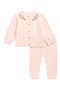 Floral Embroidered Cable Stitch Sweater & Leggings Set