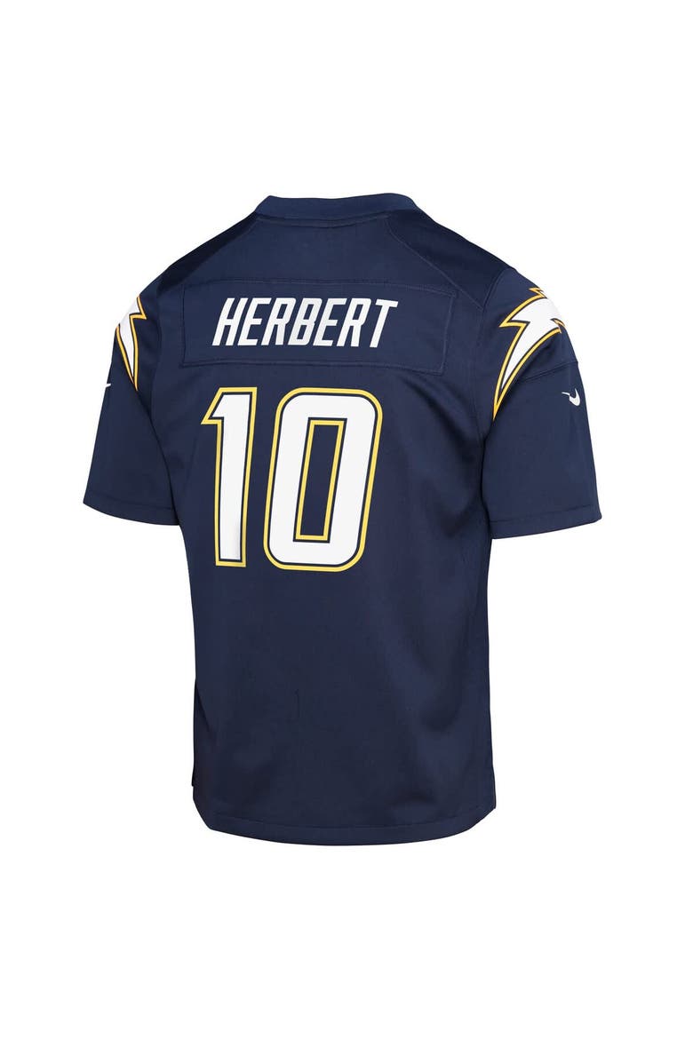 Youth Nike Justin Herbert Navy Los Angeles Chargers Alternate Super Chargers Game Player Jersey, Alternate, color, Navy