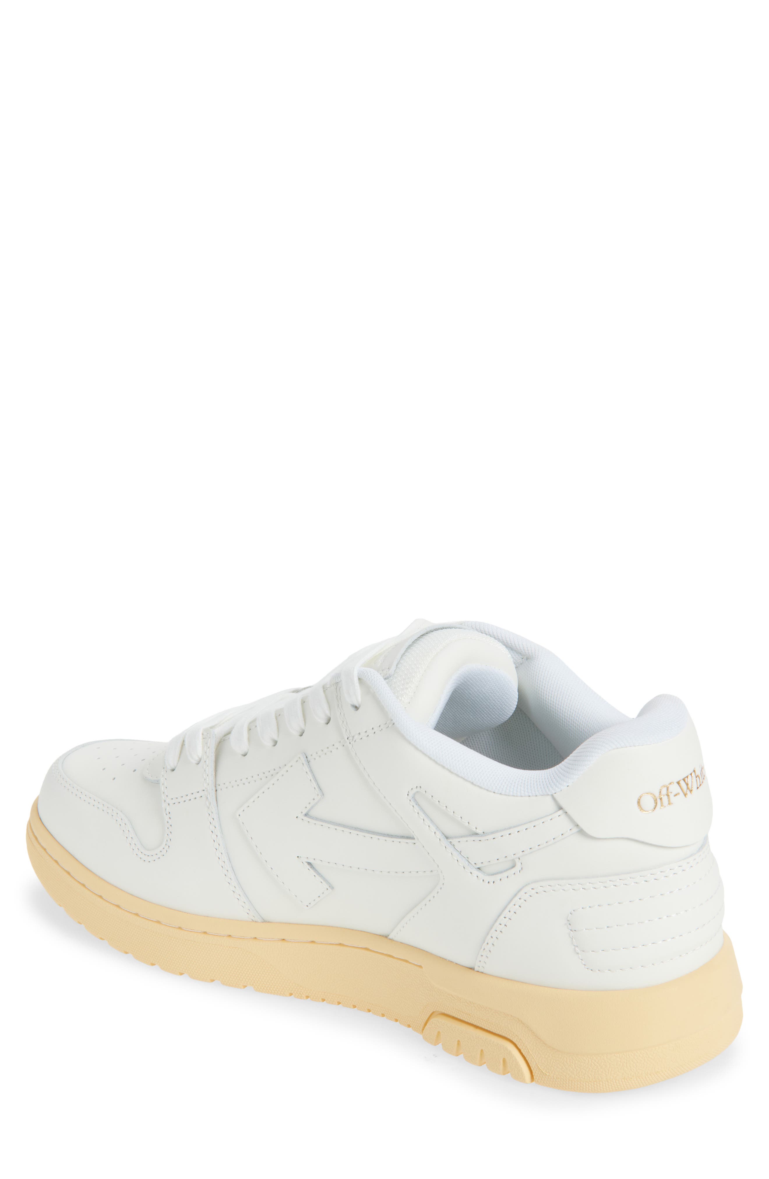 Off-White Out Of Office Calf Leather Sneaker, Alternate, color, White
