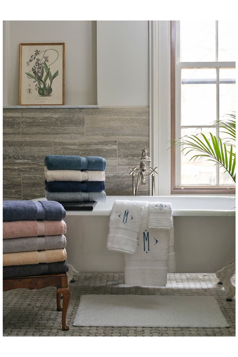 Lotus Bath Rug, Alternate, color, WHITE