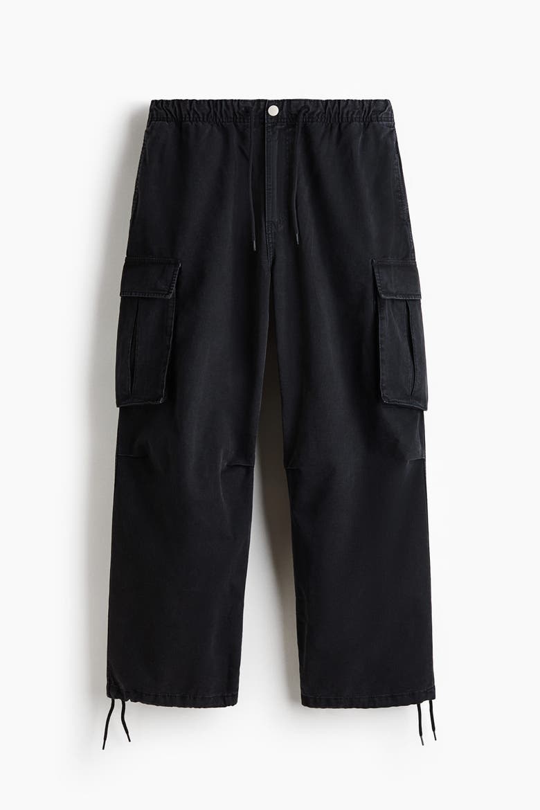 Loose-fit Cargo Pants, Alternate, color, Black