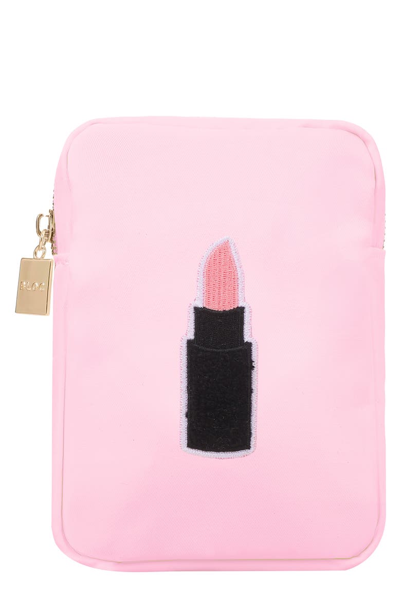 Mini Lipstick Cosmetics Bag, Main, color, BABY PINK