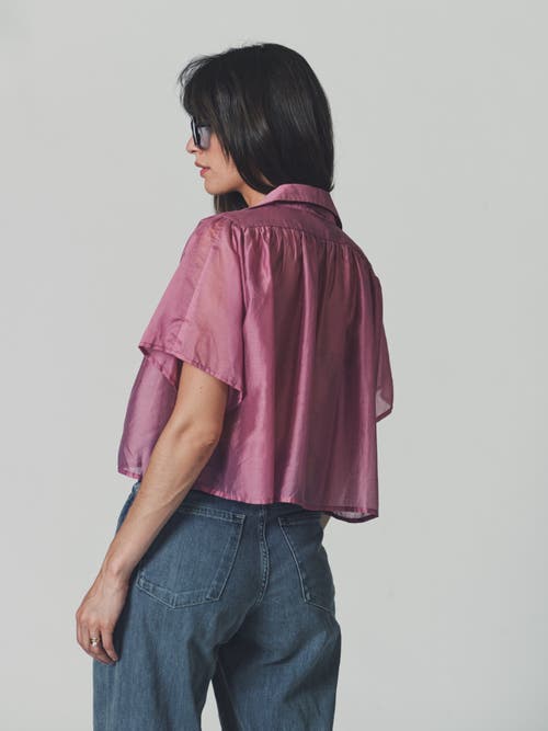 The Shirt By Rochelle Behrens The Hayden Shirt In Purple