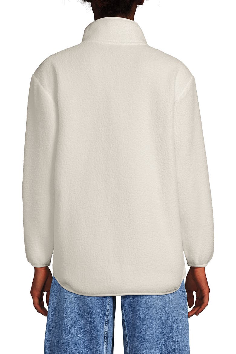 Cozy High Pile Full Zip Fleece Jacket, Alternate, color, Ivory