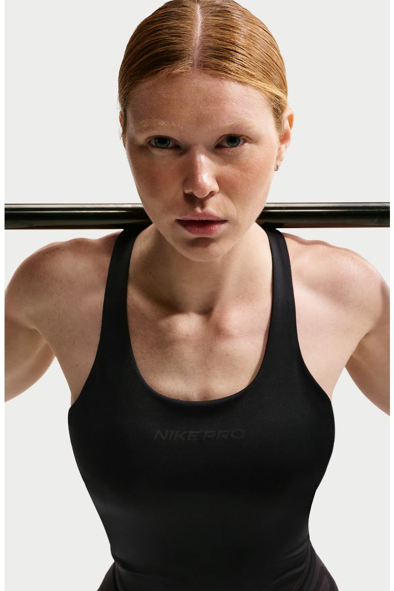 Pro Dri-FIT Racerback Tank, Alternate, color, BLACK/ BLACK
