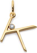 Monica Vinader Lab Grown Diamond Initial Pendant