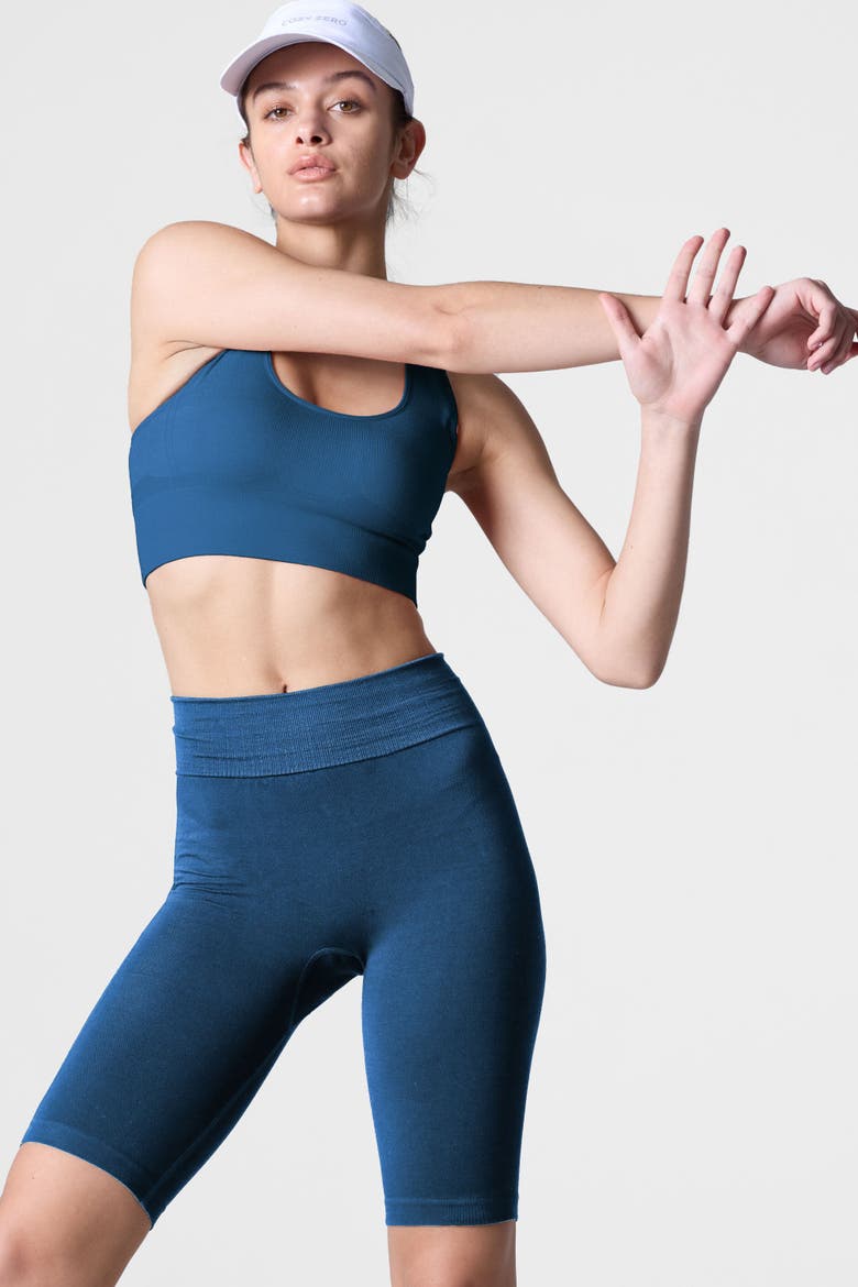 Women's Tech Merino Mid-Support Sports Bra, Alternate, color, Poseidon