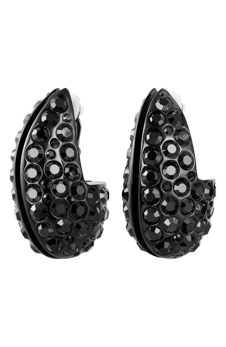 Tory Burch Wave Crystal Earrings, Main, color,