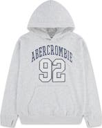 abercrombie kids Kids' Logo Graphic Fleece Hoodie