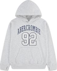 abercrombie kids Kids' Logo Graphic Fleece Hoodie