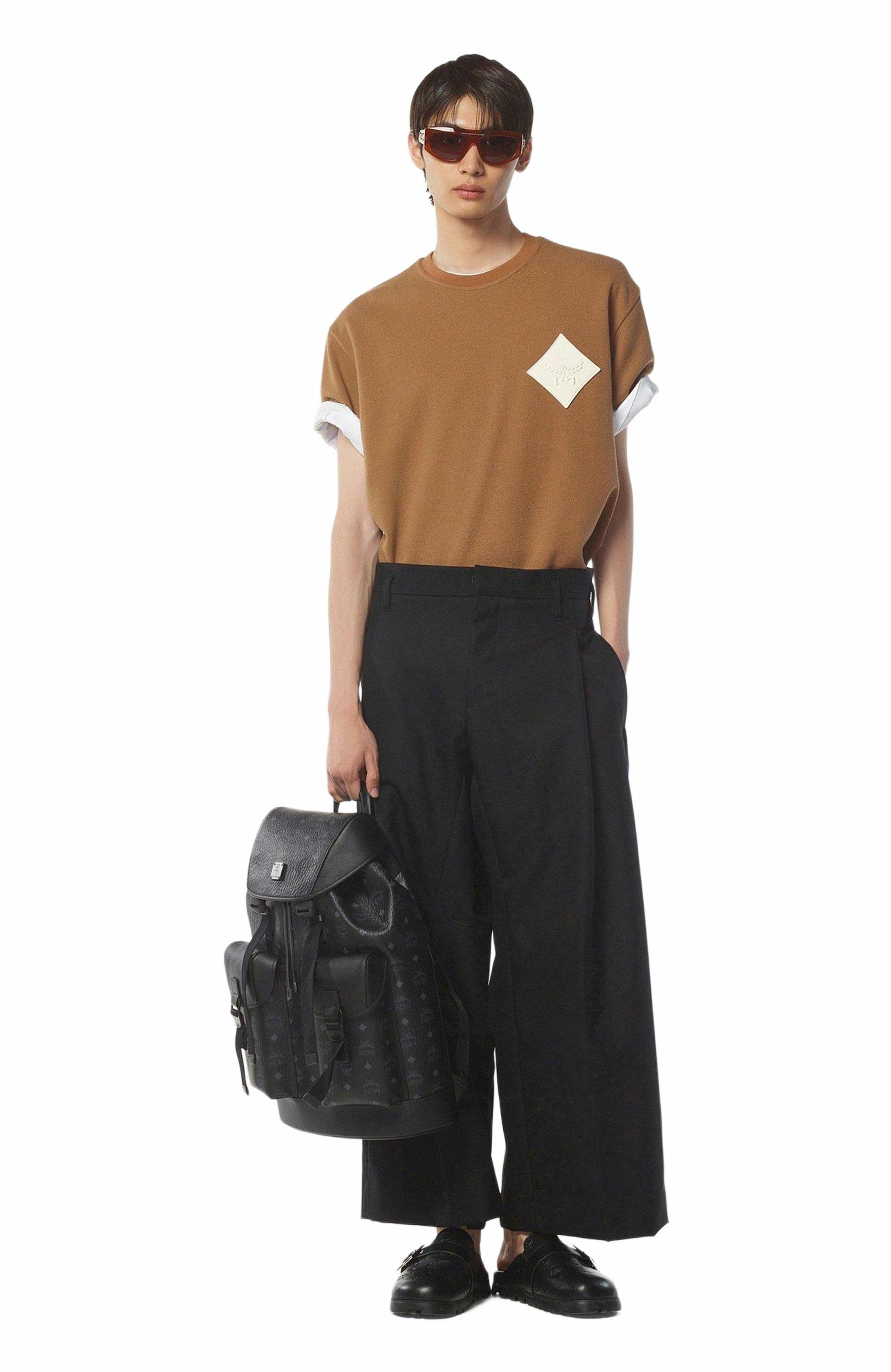 MCM Brandenburg Backpack in Visetos, Alternate, color, 