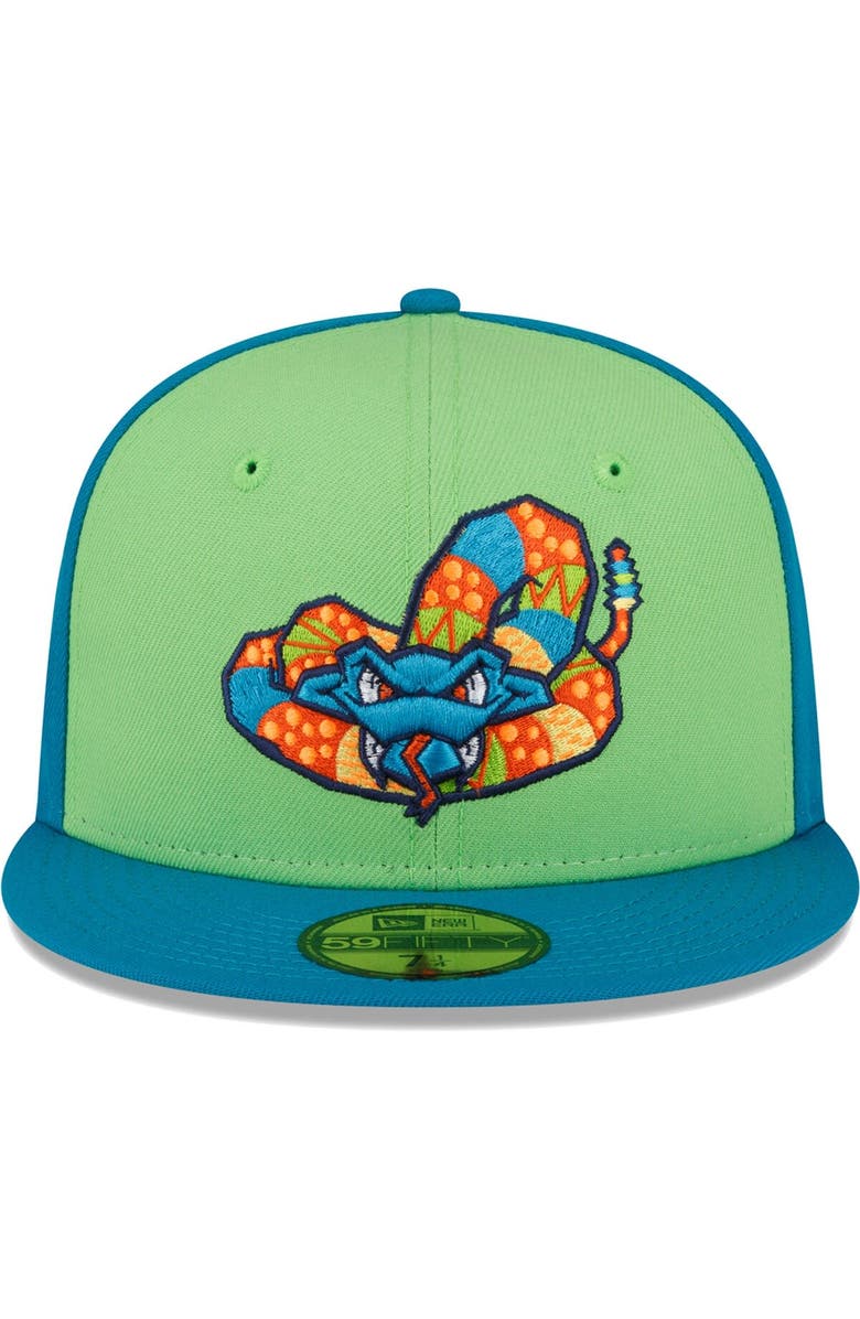 New Era Men's New Era Green Wisconsin Timber Rattlers Copa De La Diversion 59FIFTY Fitted Hat, Alternate, color, Green