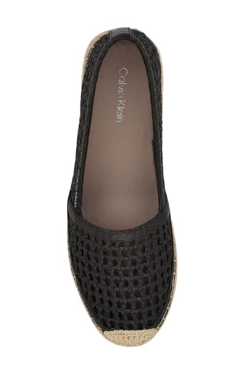 Calvin Klein Padona Espadrille Flat In Black