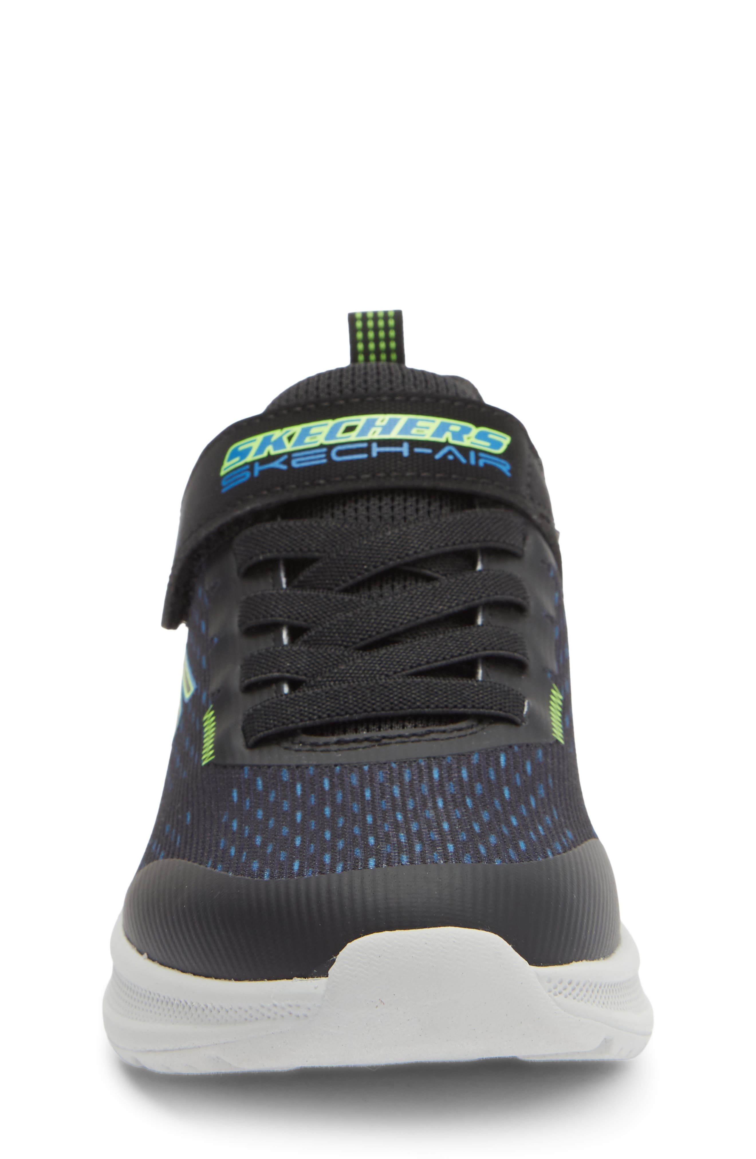 SKECHERS Kids' Microspec Max Advance Sneaker, Alternate, color, Black/ Blue Multi