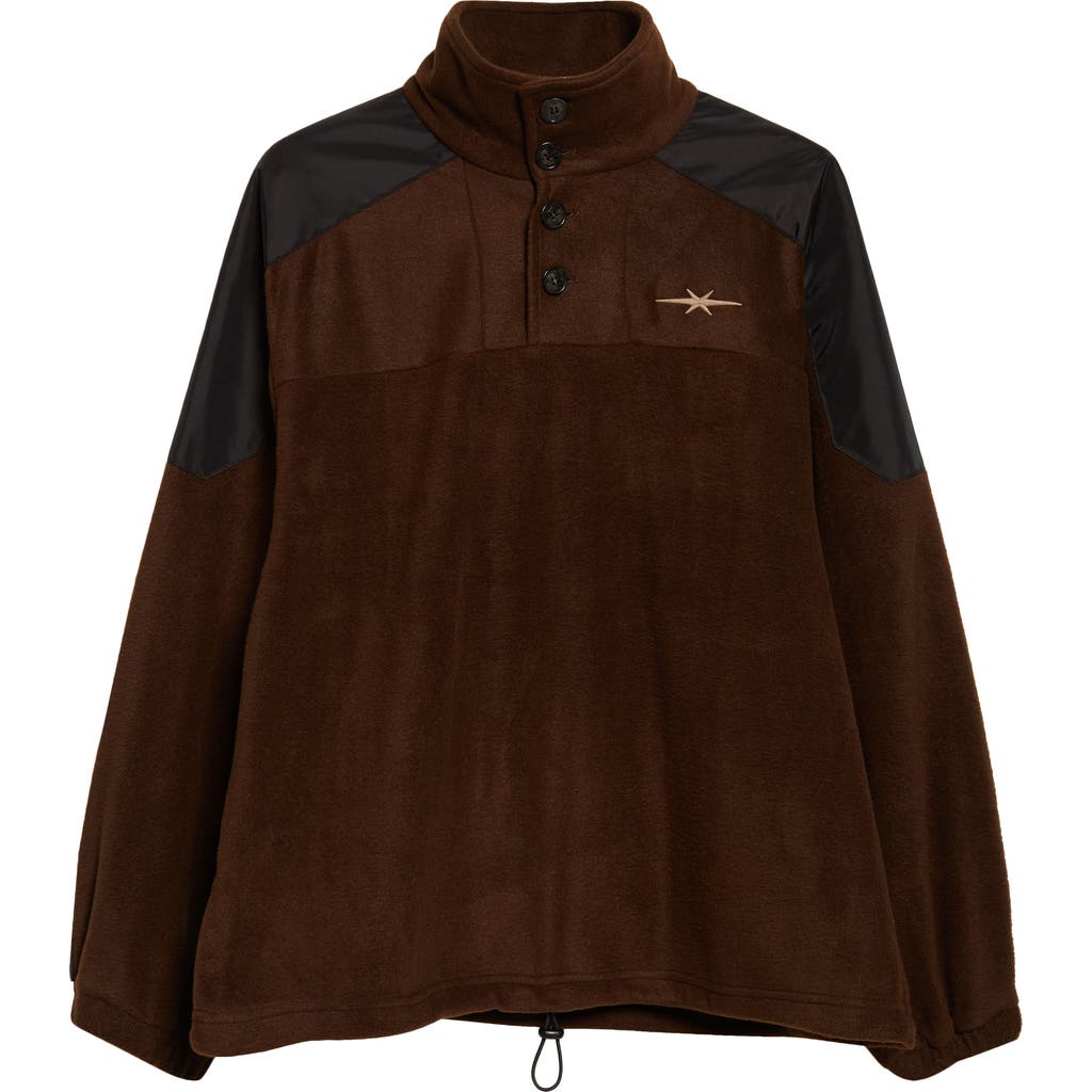 Phipps Basecamp Fleece Pullover In Brown
