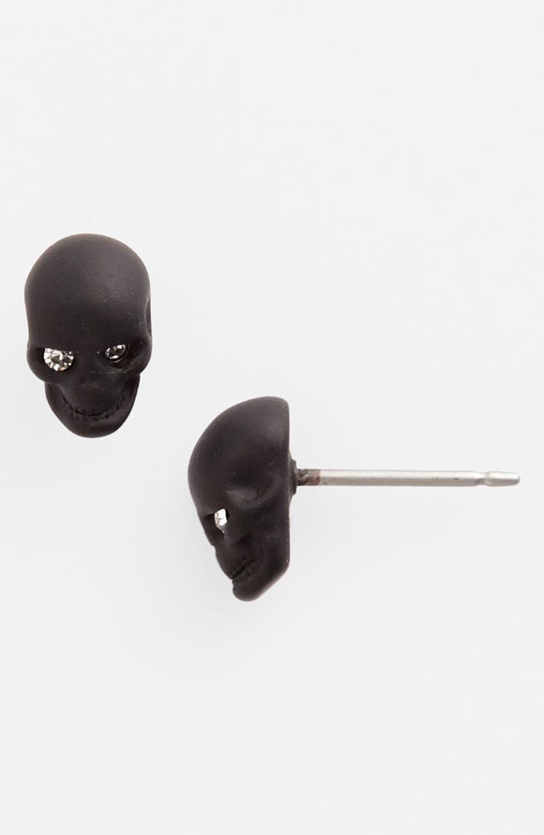 Vince Camuto 'Tour of Duty' Skull Stud Earrings, Main, color, 